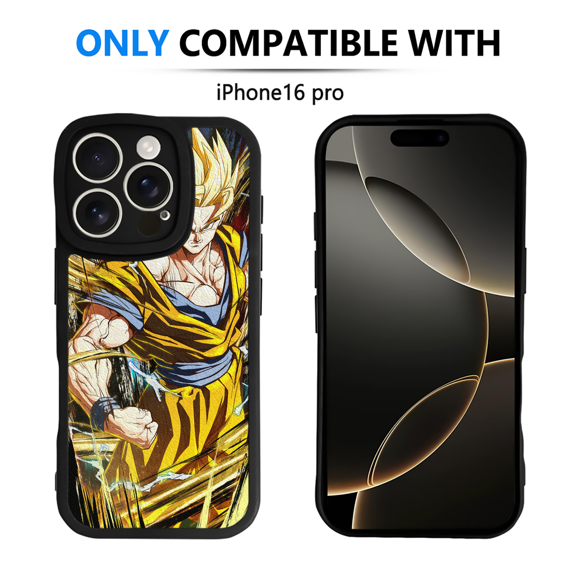 （画像用） ドラゴンボール DRAGON BALL 【iPhone 16シリーズ対応】シリコンスマホケース（レザー調） 材質：シリコン